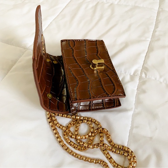 Francesca’s Mini Purse, Dark Caramel - Picture 4 of 5